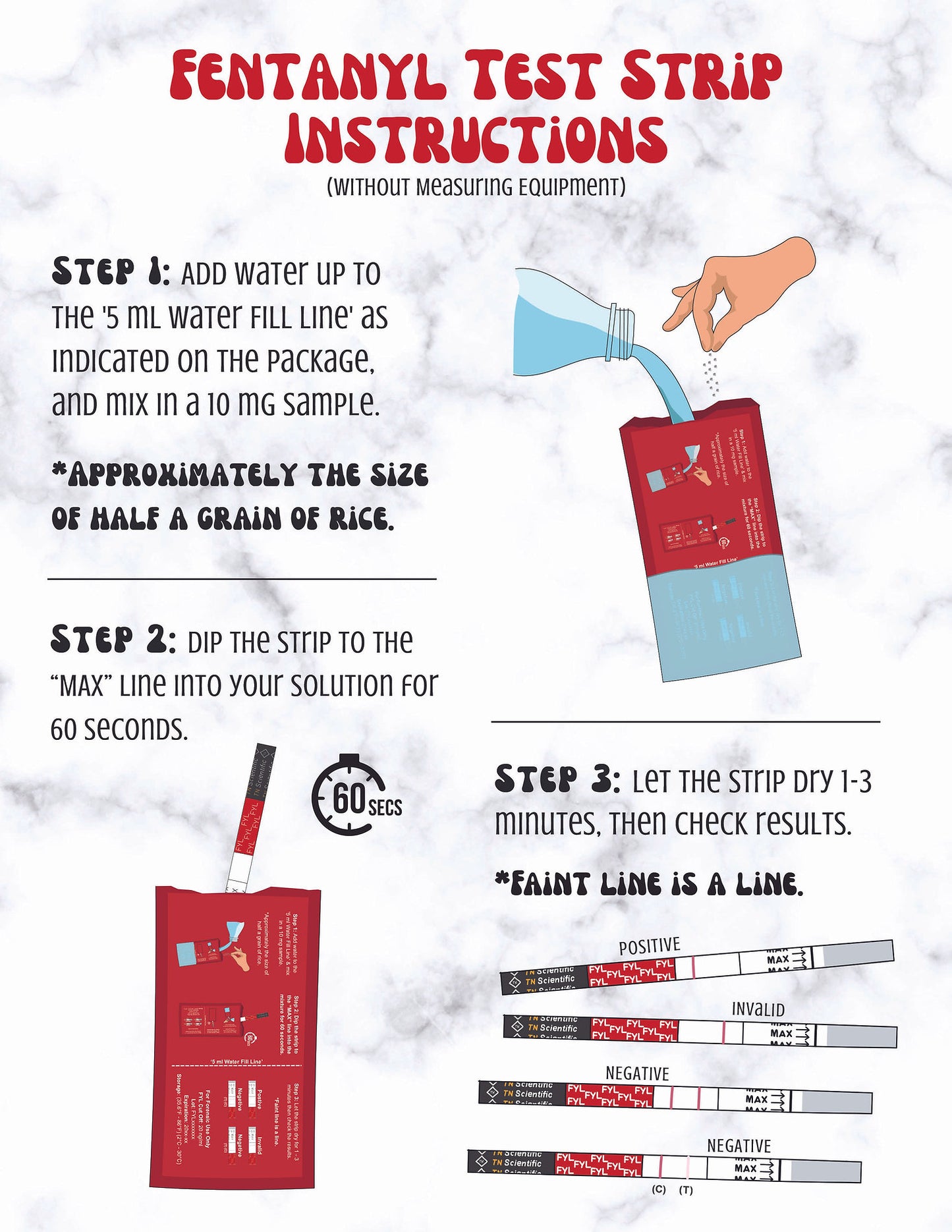 TN Scientific | Fentanyl Test Strip Drug Test Kit - 2 Pack